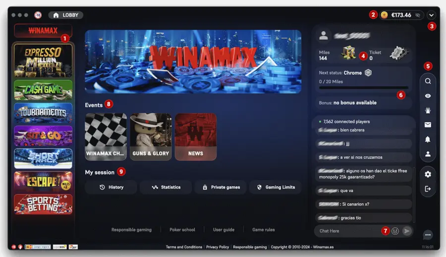 Casino en ligne main